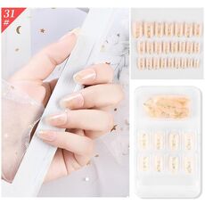 5 Set Indossare Nail Art Balletto di Natale Unghie finte Prodotto finito Chiodo di usura rimovibile (F741-31)