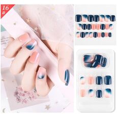 5 Set Indossare Nail Art Balletto di Natale Unghie finte Prodotto finito Unghie rimovibili da indossare (F741-16)
