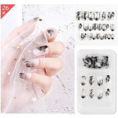 5 Set Indossare Nail Art Balletto di Natale Unghie finte Prodotto finito Chiodo di usura rimovibile (F741-26)