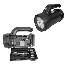 Set di strumenti per torcia elettrica per illuminazione da lavoro per esterni 17 in 1 Set di strumenti hardware per lampade portatili