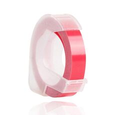 2 PCS CIDY 9mm Nastro per etichette manuale in rilievo 3D, stampante per etichette adatta DYMO1610 / Motex1540 (rosa 3D-PK25)