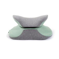 BEWALKER Cuscino per pisolino portatile multifunzionale per studenti Supporto per la vita Cuscino per pisolino pieghevole in memory foam, Dimensioni: 38x20x15cm (verde frutta)