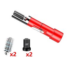 Raschietto elettrico per scala di pesce Raschietto automatico per uso domestico Spina CN Doppia batteria rossa + Testa di taglio