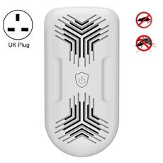 Repellente per mouse ad ultrasuoni BG309 Repellente per zanzare Repeller elettronico per insetti, specifiche del prodotto: spina UK 220V (bianco)