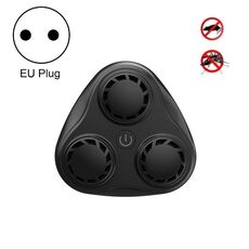 Repellente per mouse / repellente per insetti / repellente per zanzare a ultrasuoni a 3 avvisatori acustici BG310, specifiche del prodotto: spina europea 220V (nero)