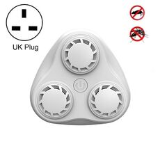 Repellente per mouse / repellente per insetti / repellente per zanzare a ultrasuoni a 3 avvisatori acustici BG310, specifiche del prodotto: spina UK 220V (bianco)