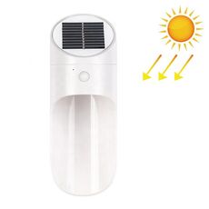 Lampada da parete a induzione solare per esterni a LED Luce notturna Radar Illuminazione a induzione per il corpo umano, luce calda (bianca)