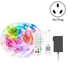 15M 270 LEDs Bluetooth Suit Smart Music Sound Control Light Strip Non-waterproof 5050 RGB Colorful Atmosphere LED Light Strip With 24-Keys Remote Control(AU Plug)