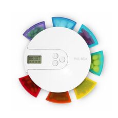 TF217 Portable Timing Promemoria Scatola porta pillole in plastica antipolvere Scatola porta pillole (colorata)