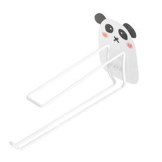 4 pezzi appendiabiti per cartoni animati appendiabiti porta asciugamani in carta appendiabiti (Panda)