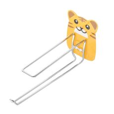 4 pezzi appendiabiti per cartoni animati appendiabiti porta asciugamani in carta appendiabiti (acciaio inossidabile tigre)