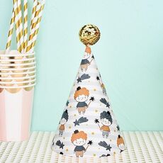 20 pezzi simpatici bambini abbronzanti cappelli di compleanno decorazioni per torte cappelli da festa piccolo principe