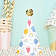 20 pezzi simpatici bambini Bronzing Birth Birthday Cappelli torta a forno decorazione festa cappelli a montone d'aria calda
