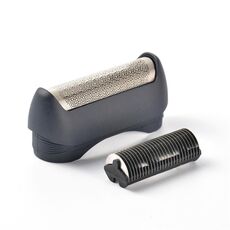 2 pezzi Set di testa per rasoio elettrico reciprocante per Braun (nero)
