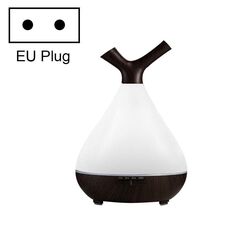 YCTA-008 Umidificatore d'aria per albero notturno con diffusore di aromi luminosi colorati a grana di legno piccolo muto per uso domestico, specifiche del prodotto: spina europea (venatura del legno profondo)