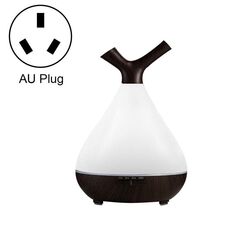 YCTA-008 Umidificatore d'aria per albero notturno con diffusore di aromi luminosi colorati a grana di legno piccola per uso domestico, specifiche del prodotto: spina AU (venatura del legno profondo)