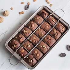 Stampo per torta brownie stampo per pane quadrato teglia antiaderente con fondo solido e spesso