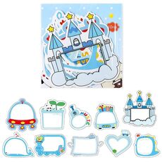 3 Confezioni Adesivi per cornici per foto fai-da-te Crescita del bambino Creazione manuale di materiali per la decorazione Adesivi per manuali (ragazzi)