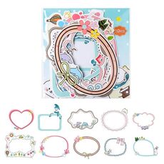 3 Confezioni Adesivi per cornici per foto fai-da-te Crescita del bambino Creazione manuale di materiali decorativi Adesivi per manuali (Sezione B del fumetto)