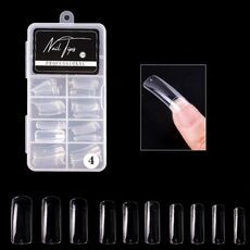 4 scatole nail art patch Ultra-sottile seamless finito finito finito rimovibile prolungato per unghie falso esteso (mezzo post-poste)