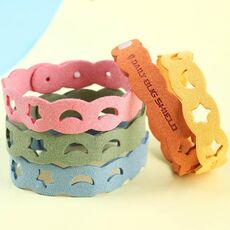 5 pezzi BUGS Bracciale repellente per zanzare Anello per zanzare Bracciale per zanzare da esterno Colore consegna casuale, Stile: Bracciale Staroon