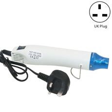 230V Soft Ceramic Air Air Dispositivo di gomma timbro di gomma Pellicola termoretraibile Apparecchio fai da te, tappo del Regno Unito (bianco)