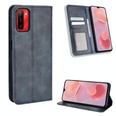 Per Ulefone Nota 12p magnetico fibbia retrò texture custodia in pelle (blu)