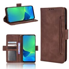 Per Ulefone Nota 13P Skin Feel Case del cellulare in pelle del vitello (marrone)