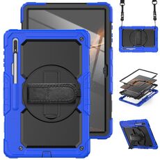 Per Samsung Galaxy Tab S8 Ultra 14,6 pollici SM-X900 Silicone + PC Tablet Case (blu scuro + nero)