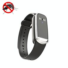 Bracciale repellente per zanzare ultrasonico M70 esterno zanzare repellente (nero)