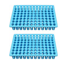 2 pezzi Plastic Storage Storage Rack Virus Campyping Tube Rack, Specifica: 96-Bene