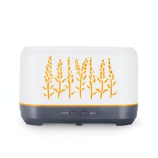 YX-1690 L'aroma del grano del legno del diffusore del diffusore dell'aroma dell'aroma dell'umidificatore della fiamma (bianco)