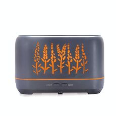 YX-1690 L'aroma del grano del legno del diffusore dell'aroma dell'aroma dell'umidificatore della fiamma cavo (nero)