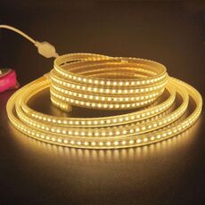 5M SMD 2835 600 LED LED Strip Light, AC 220V-240V, spina UE (bianco caldo)