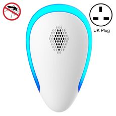 Dual-Frequenza Ultrasuoni Zanzara Repellente per uso domestico Repellente per donne e bambini in gravidanza, Specifiche del prodotto: Spina uk (bianco)