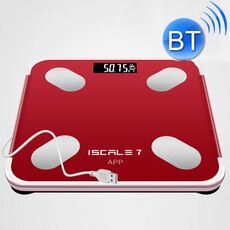 ISCRLE7 Smart Smart Bilancia Bluetooth Body Body Misurale strumento di misurazione della luce di energia (rosso)