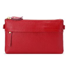 Borsa di monete per telefono cellulare diagonale a spalla da donna (rosso)