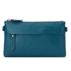 Borsa a moneta per cellulare diagonale a una spalla da donna (lago blu)