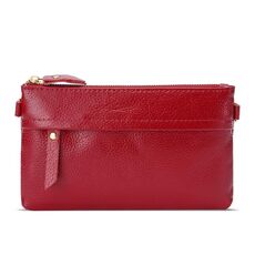 Borsa per monete per cellulare diagonale a una spalla da donna (GUJJUBE RED)