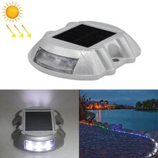 Luce di guida per auto Luce solare a ferro di cavallo per strada Luce di decelerazione stradale, versione costantemente luminosa (bianca)