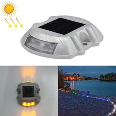 Luce di guida per auto Luce solare a ferro di cavallo per strada Luce di decelerazione stradale, versione costantemente luminosa (gialla)