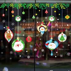Decorazione rimovibile dell'autoadesivo della parete di festival di Natale della porta di vetro della finestra (6256)