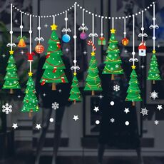 Decorazione rimovibile dell'autoadesivo della parete di festival di Natale della porta di vetro della finestra (6255)