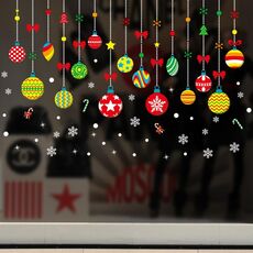 Decorazione rimovibile dell'autoadesivo della parete di festival di Natale della porta di vetro della finestra (6258)
