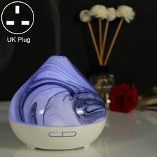 Spruzzatore di alcol automatico per macchina per aromaterapia con umidificatore a forma di vulcano da 400 ml, specifica spina: spina UK (bianca)