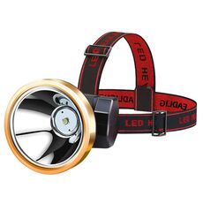YAGE U110 LED GLARE GLARE GLARE HAPLIGHT FUCOLOGLIO ESTERNO NOTTE DI PESCA Torcia elettrica da pesca, Plug CN (nero dorato)