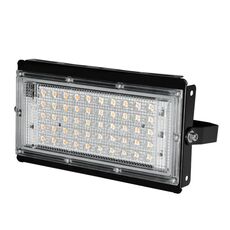 Waterproof Led Flood Light Garden Garden Light Construction Leight Lighting Light Light, Specifiche: 50W 50 perline (bianco caldo)