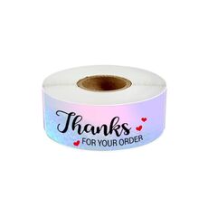 10 Rolls Laser Sticker Adesivo di tenuta da forno GRAZIE GRAZIE DECORAZIONE DEI DECORAZIONE DEGLI Etichetta, Dimensioni: 2.5x7.5 cm (F153)