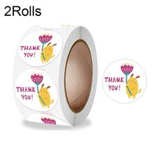 10 Rolls Animal Decoration Busta Sealing Sticker GRAZIE GRAZIE, Dimensione: 2.5 cm (K-118)