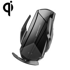 Q2 15W Porta cellulare ad induzione a induzione a infrarossi ad induzione a infrarossi per rotazione universale da 15W con micro USB + 8 Pin + Type-C / USB-C Connettore magnetico (nero)
